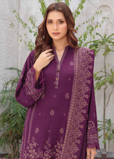 LSM Lakhany Printed Pashmina 3 Piece Unstitched Suit LSM25PP D-LG-UB-0259-C